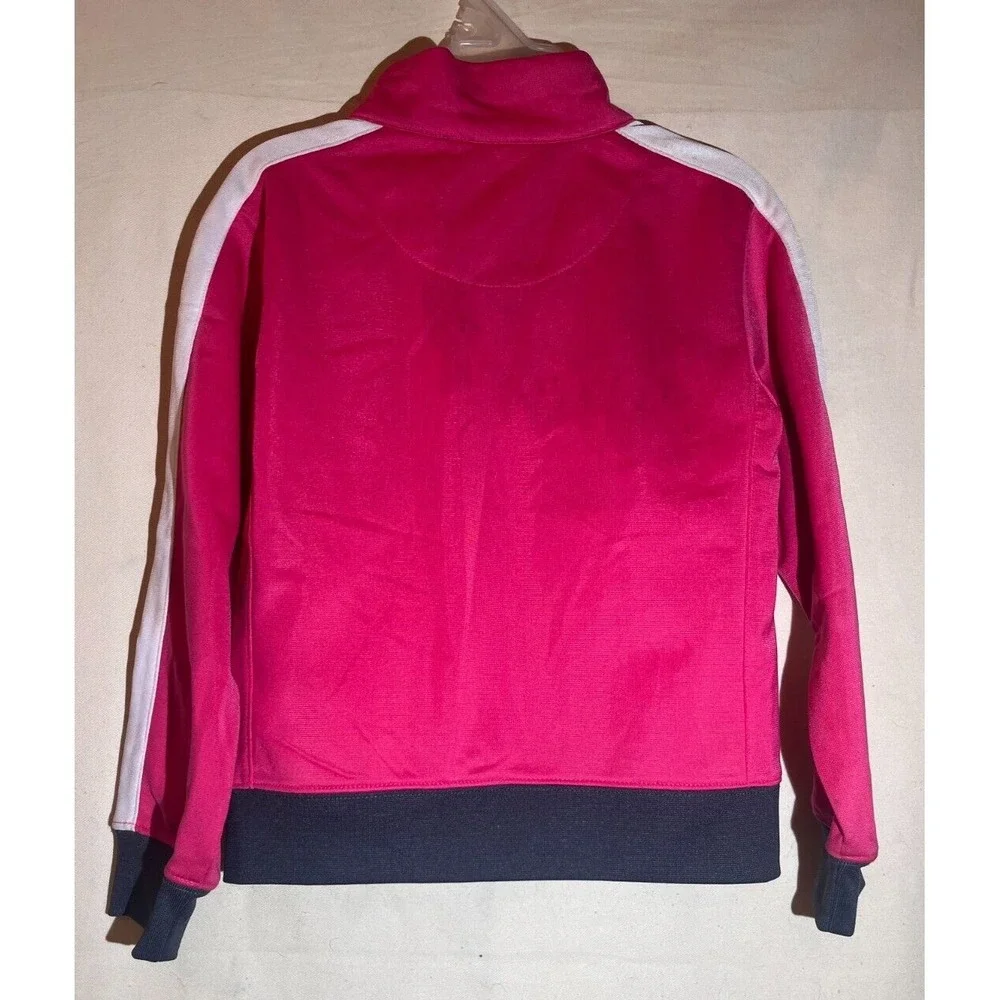Nike Pink Girls Zip Up Jacket Kids Size 6 Full Zip E34